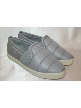 Vince Quilted Slip-On Platform Loafers /Sneakers in slate Gray